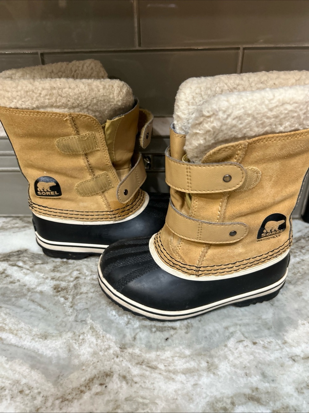 Sorel Shoes Children Sz 10 Snow Removable Lining Waterproof Winter leather